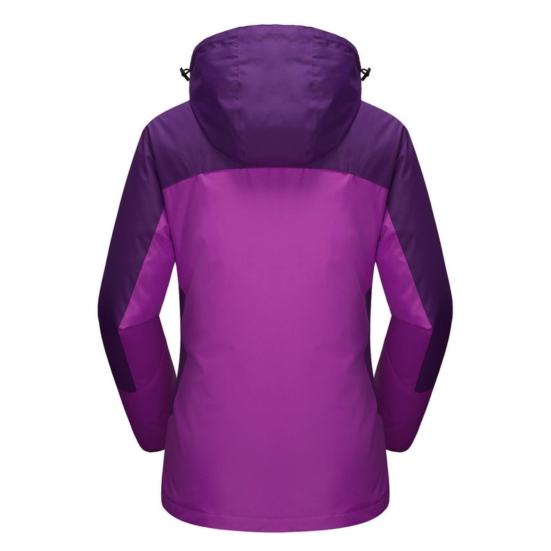 MAGCOMSEN Winter Coat Women's 3 in 1 Jacket Snowboard Jacket Waterproof Insulated Ladies Purple XL - Image 2